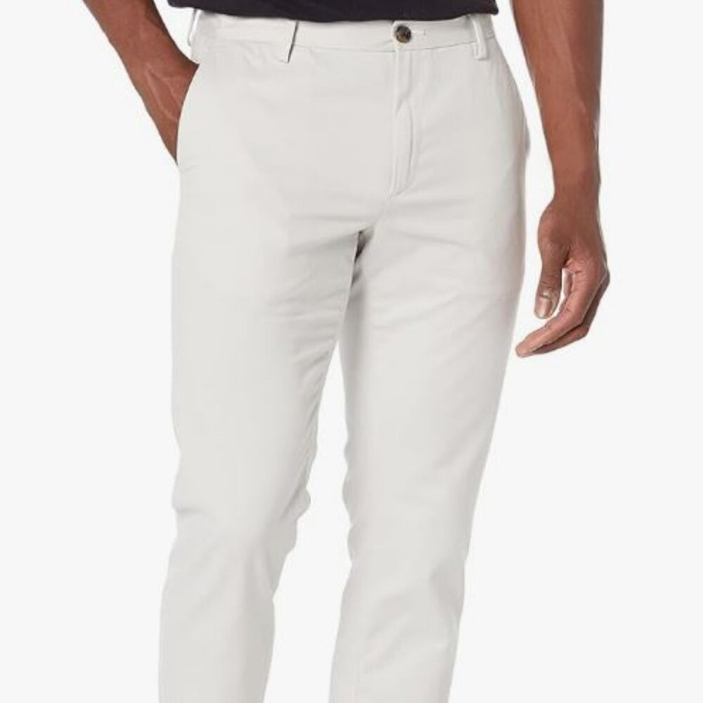 Amazon Essentials Men's Slim-Fit Wrinkle-Resistant Flat-Front Chino Pant
